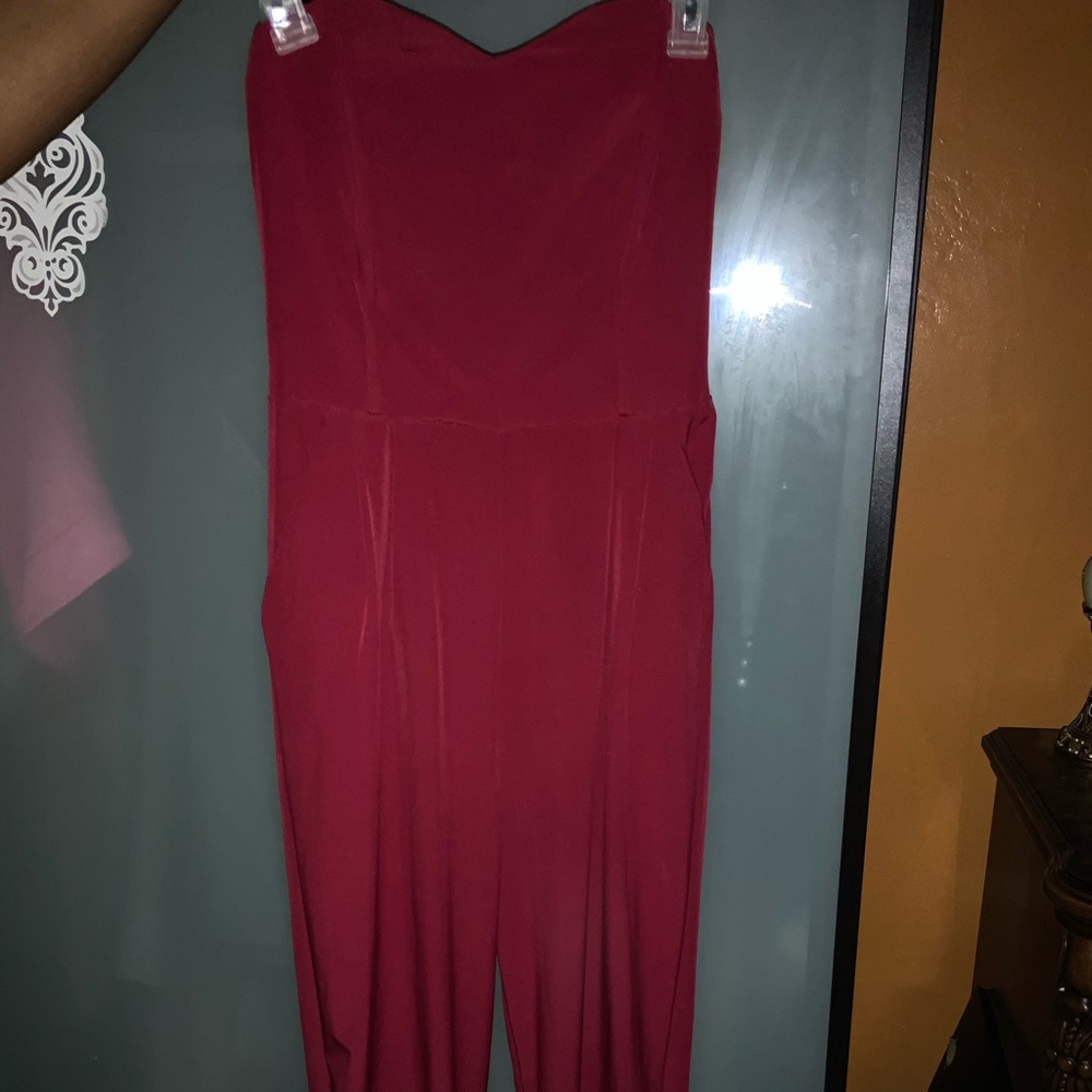 Cute Burgundy jumpsuit